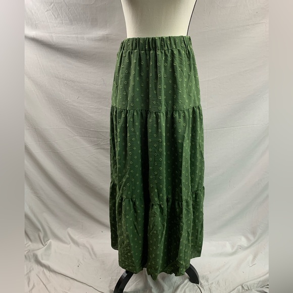 Boho Swiss Dot Ruffle Hem Skirt - Picture 6 of 6